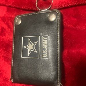 Wallet black with Army star on front